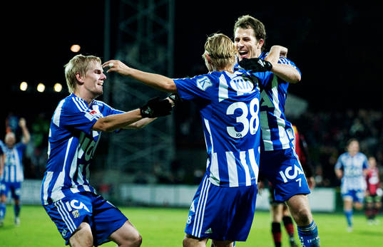 Erik Lund, Niclas Alexandersson och Tobias Hysén, IFK