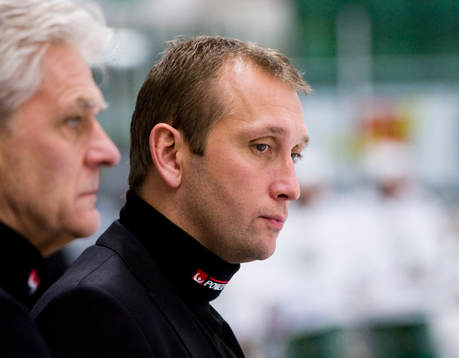 Hardy Nilsson och Mikael Johansson, tränare