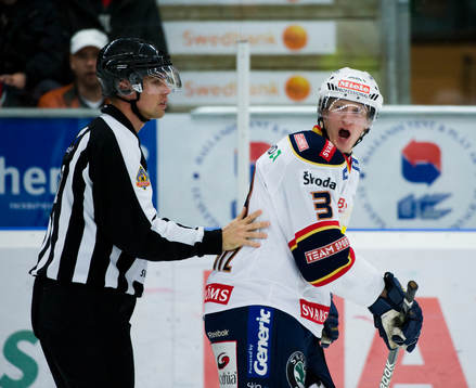 David Printz, Djurgården, var inte nöjd med domslutet