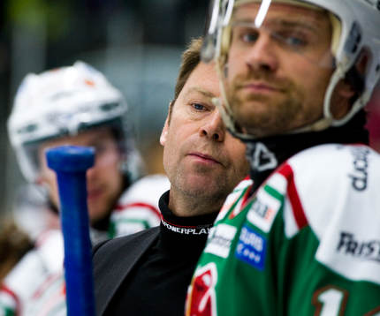 Gunnar Persson, tränare och Mikael Gath