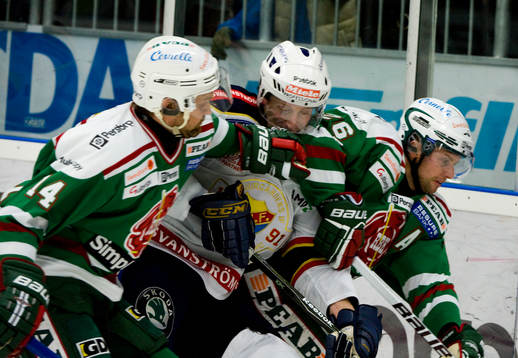 Mikael Gath, Jakob Johansson, Rögle och David Printz,