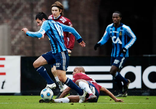 Christer Youssef, Djurgården, fälls av Alessandro Silva
