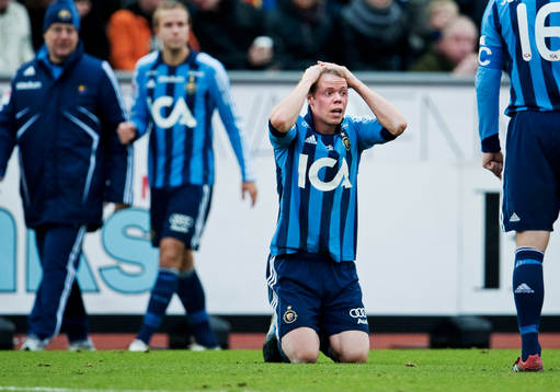 Patrik Haginge, Djurgården, är förtvivlad