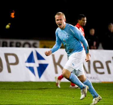 Daniel Larsson, Malmö, jubel