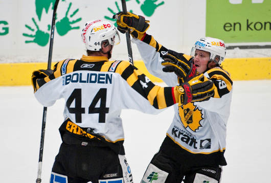 Tim Erixon och Johan Forsberg, Skellefteå, jubel