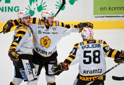 Tim Erixon och Johan Forsberg, Skellefteå, jubel