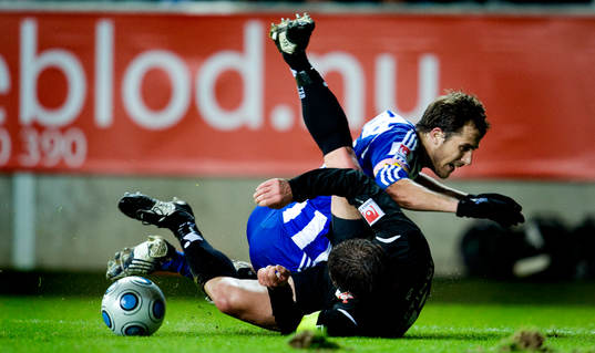 Tomas Zvirgzdauskas, Halmstad. Tobias Hysén, IFK Göteborg