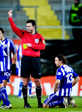 Gustav Svensson, IFK Göteborg, varning, depp, domare,