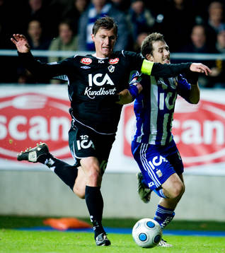 Tomas Zvirgzdauskas, Halmstad. Tobias Hysén, IFK Göteborg