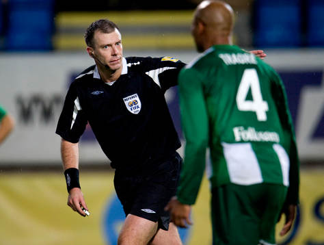 Daniel Stålhammar, domare och Christian Traoré, Hammarby