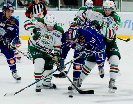 Peter Högardh och Jakob Johansson, Rögle och Jari Tolsa,