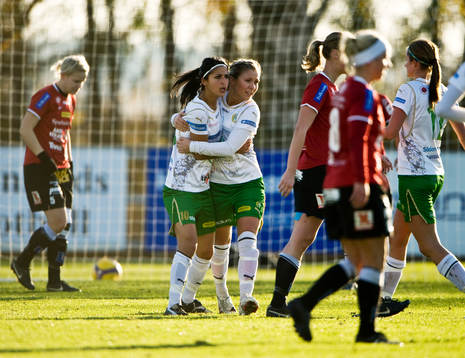 Nazanin Vaseghpanah och Johanna Andersson, Hammarby,