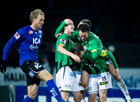 Hallgrímur Jónasson, Fredrik Lundgren, GAIS, jubel,