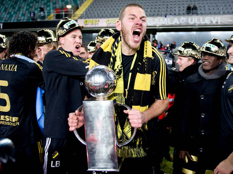 Daniel Örlund, målvakt, AIK. Svenska Mästare, SM-guld,