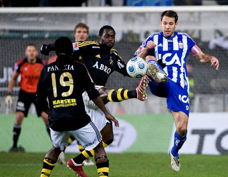 Dulee Johnson, AIK. Stefan Selakovic, IFK Göteborg