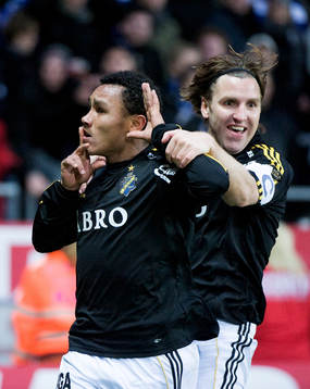 Antonio Flavio, Nils-Eric Johansson, AIK, jubel