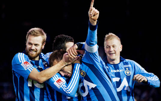 Markus Johannesson, Djurgården, gratuleras till