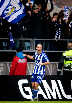 Thomas Olsson, IFK Göteborg, jubel