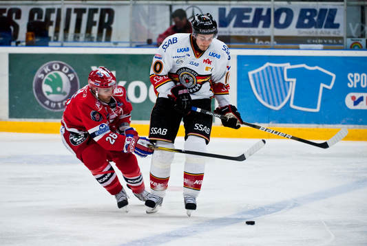 Yanick Lehoux, Södertälje, och Johan Fransson, Luleå