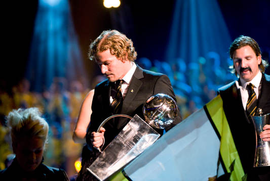 Daniel Tjernström, AIK, med Lennart Johanssons pokal
