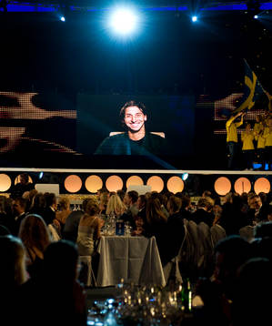Zlatan Ibrahimovic fick guldbollen men var inte med på