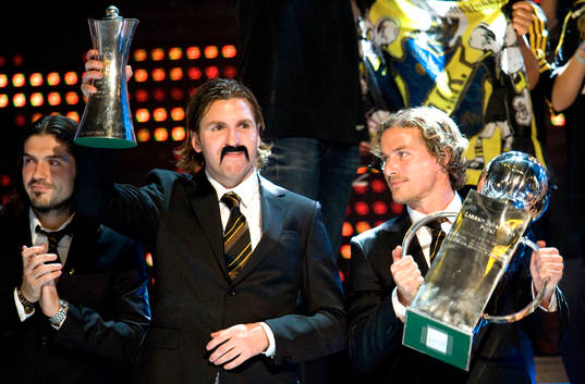 AIK hyllades för sitt SM-guld, Bojan Djordjic, Nils-Eric