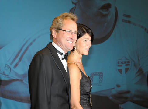 Erik Hamrén med fru Agneta