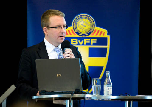 Fotboll, Fotbollsforum på Swedbank Stadion. Martin Pohl,