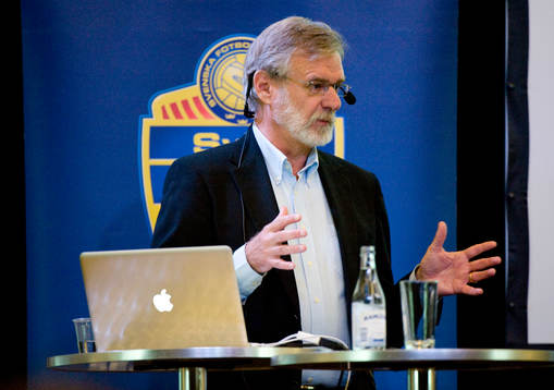 Fotboll, Fotbollsforum på Swedbank Stadion. Ulf Adamsson,