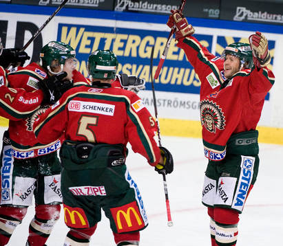 Mathis Olimb, Frölunda, gör 3-1. jubel
