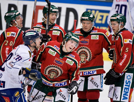 Mathis Olimb, Frölunda, gör 3-1. Jubel