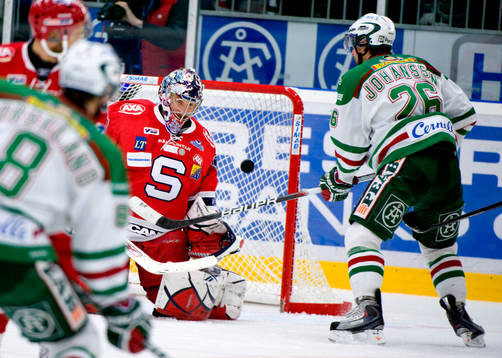 Jakob Johansson, Rögle gör mål bakom Björn Bjurling,