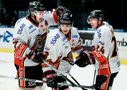 Jan Sandström, Karl Fabricius och Cam Abbott, Luleå, är