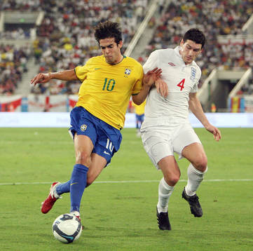 Kaka, Brasilien och Gareth Barry, England