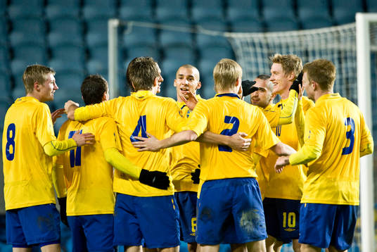 Guillermo Molins och Rasmus Elm, glädje, jubel
