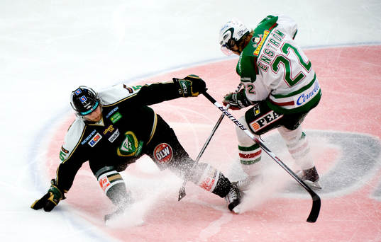 Severin Blindenbacher, Färjestad och Tommy Enström, Rögle