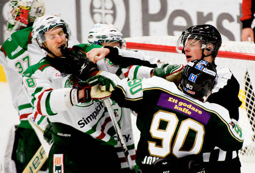 Eric Beaudoin, Rögle och Marcus Johansson, Färjestad