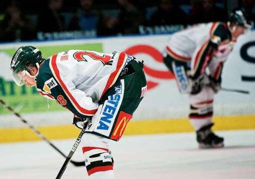 Tung förlust för Andreas Karlsson och Frölunda. Depp