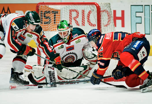 Joakim Andersson och Sebastian Idoff, målvakt, Frölunda,