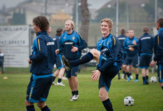 Skojigt och roligt på dagens uppvärming, Rasmus Elm