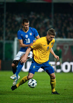 Viktor Elm, Sverige med Candreva, Italalien i ryggen