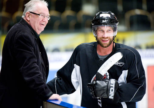 Peter Forsberg och Hasse Andersson, Presschef