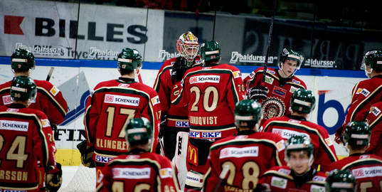 Frölunda tackar Johan Holmqvist, målvakt för matchen