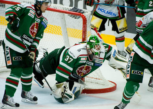 Dominik Granak och Cristopher Nihlstorp, målvakt, Rögle