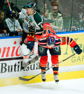 Sanny Lindström, Färjestad och Nicklas Danielsson,