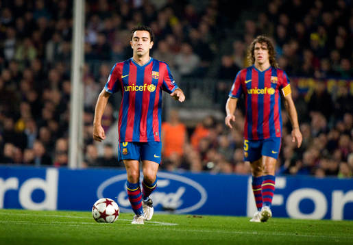 Xavi och Carles Puyol, Barcelona