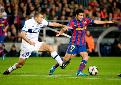 Pedro, Barcelona och Walter Samuel, Inter