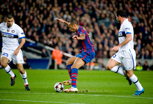 Thierry Henry, Barcelona och Walter Samuel, Inter