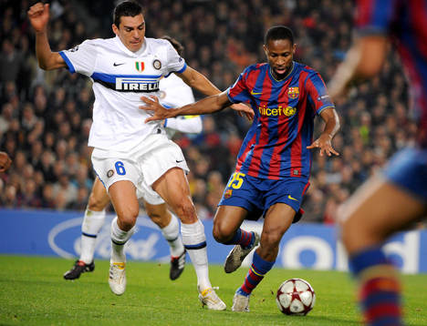 Lucio, Inter och Seydou Keita, Barcelona