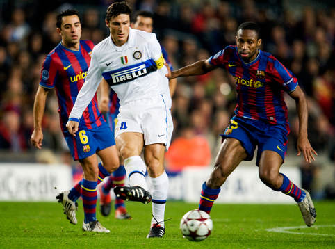 Xavi och Seydou Keita, Barcelona och Javier Zanetti, Inter